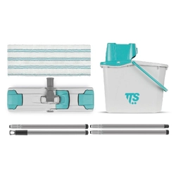 vendita online Kit uni junior 14l con manico secchio e telaio verde Carrelli e secchi per pulizie TTS Cleaning